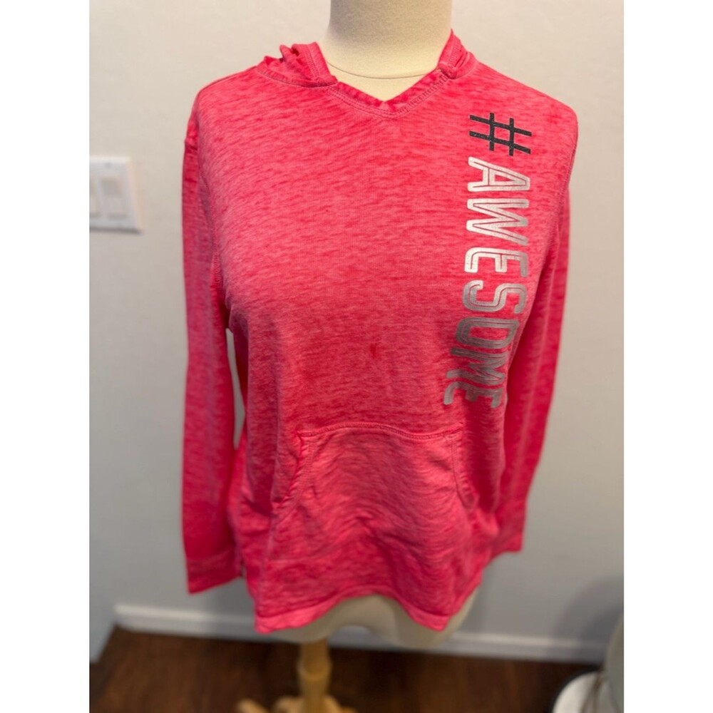 Danskin Now Pink Hoodie with SilverTrim